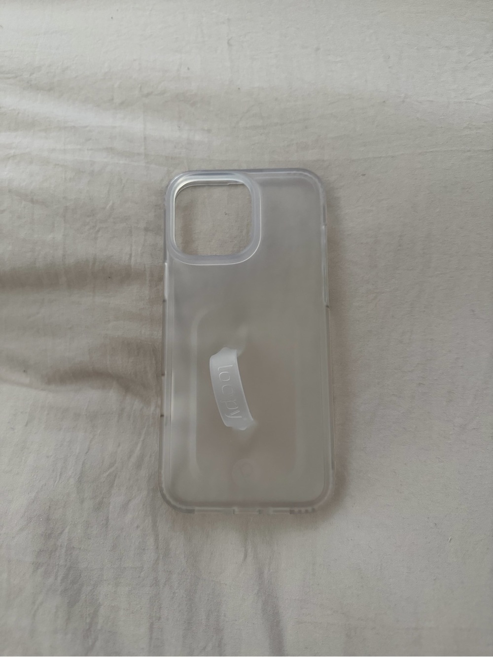 Loopy Case Clear Phone Case with Integrated Pop Strap